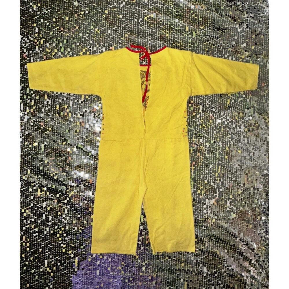 True Vintage 1960’s Child’s Halloween Costume Ben Cooper Teddy Bear Yellow - Picture 4 of 13